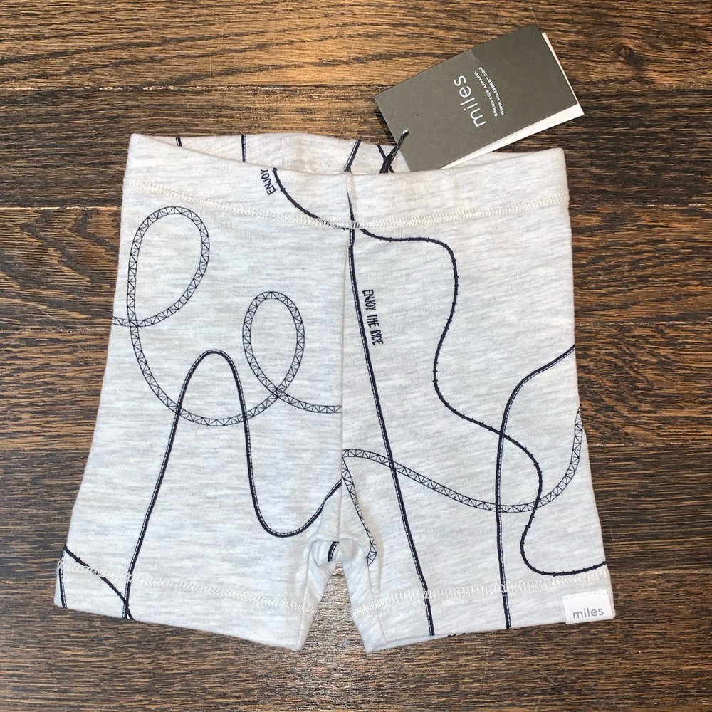 NWT MILES the label biker shorts bamboo blend